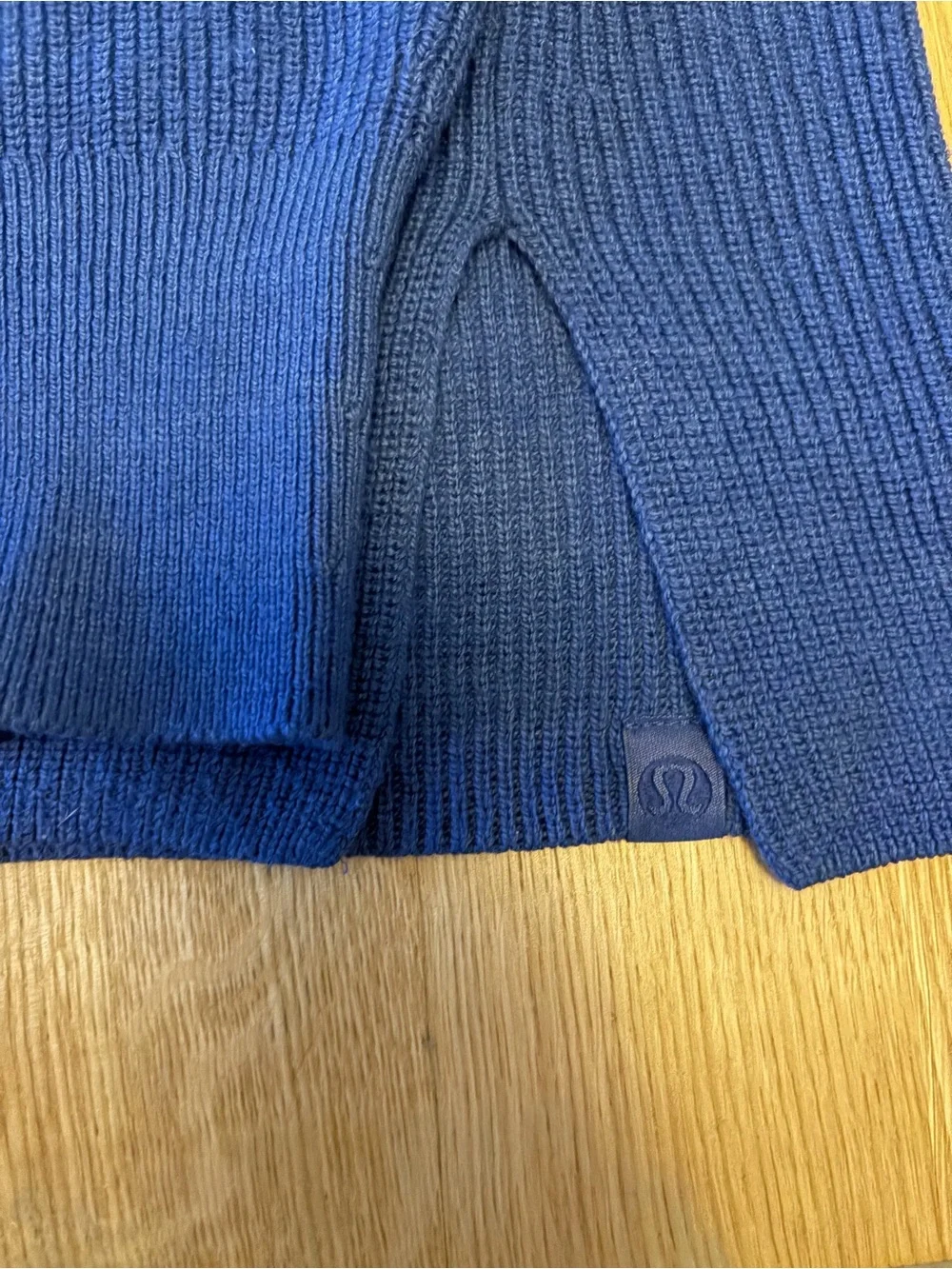 lululemon Merino Wool blend Ribbed Crewneck Sweater in Heathered Psychic